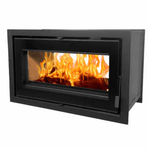 Flamm 950 Double Sided Built-in Fireplace + Trimplates (13-16kW) (Standard) – product view