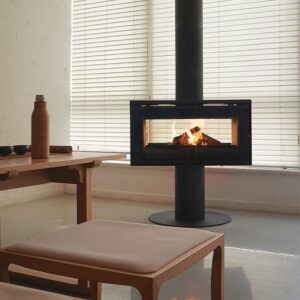 Flamm B4 Double Sided Freestanding Fireplace (10-12kW) (Standard) – product view