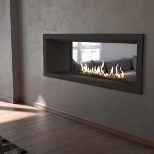 Signi Fires Double-Sided Flueless Gas Fireplace