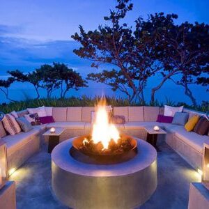 Signi Fires Outdoor Round Gas Fire Pit