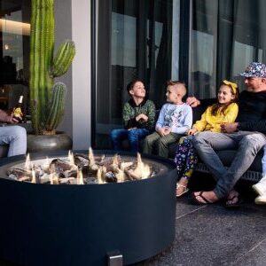 Signi Fires Round Gas Fire Pit with Surround