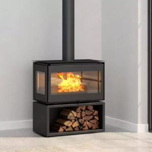 Lacunza Adour 800 CLI/CLD Freestanding wood fireplace lifestyle