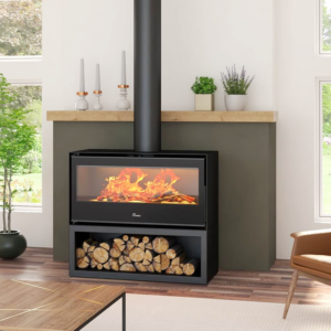 Lacunza Silver 700 Freestanding With Base wood fireplace